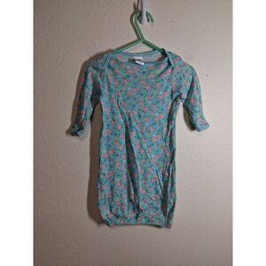 Gerber Cotton Sleep Sack Floral Boho Cottage Infant Baby Blue Girls 0-6 Months